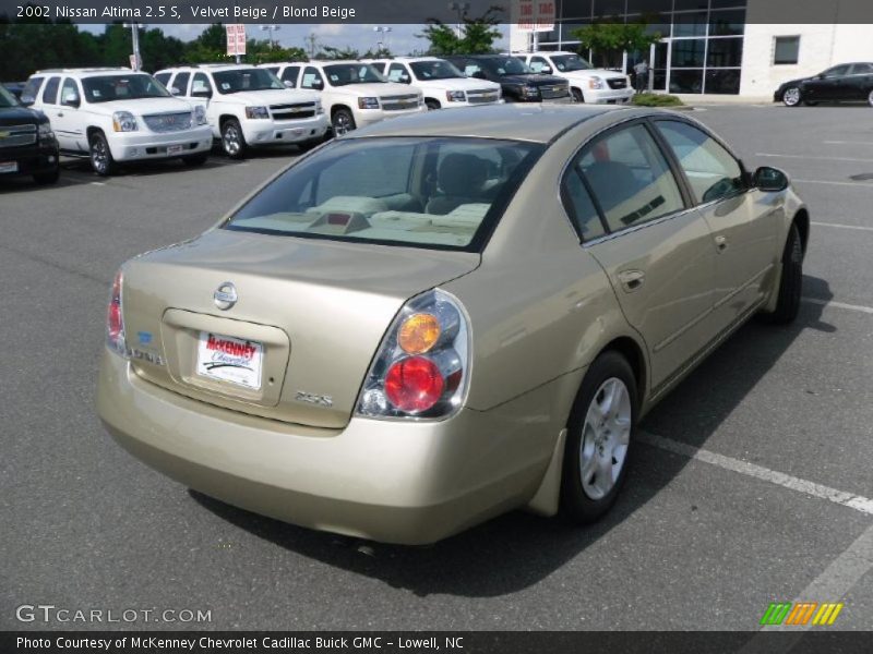 Velvet Beige / Blond Beige 2002 Nissan Altima 2.5 S