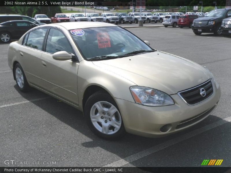 Velvet Beige / Blond Beige 2002 Nissan Altima 2.5 S