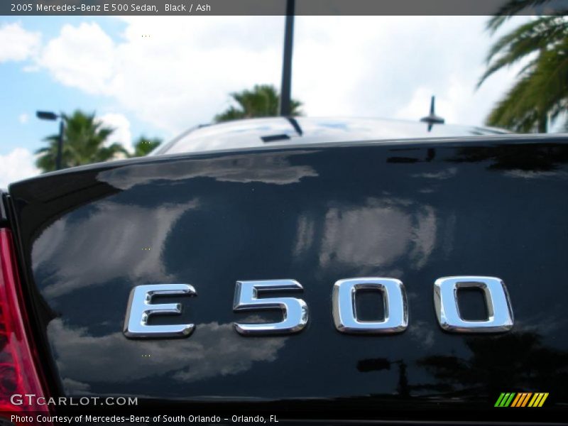 Black / Ash 2005 Mercedes-Benz E 500 Sedan