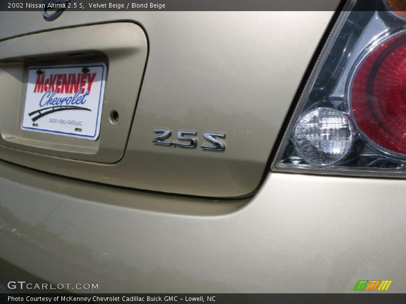 Velvet Beige / Blond Beige 2002 Nissan Altima 2.5 S