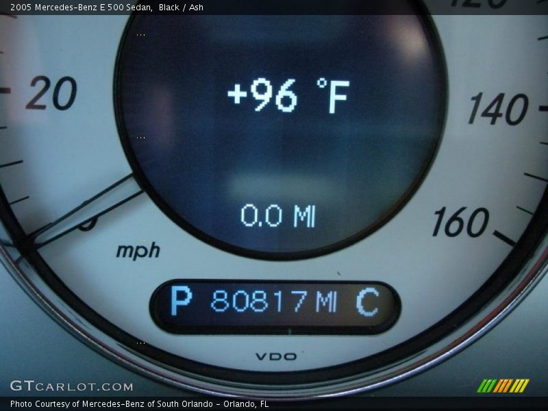Black / Ash 2005 Mercedes-Benz E 500 Sedan