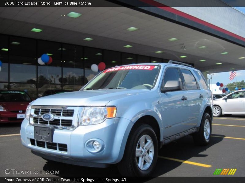 Light Ice Blue / Stone 2008 Ford Escape Hybrid