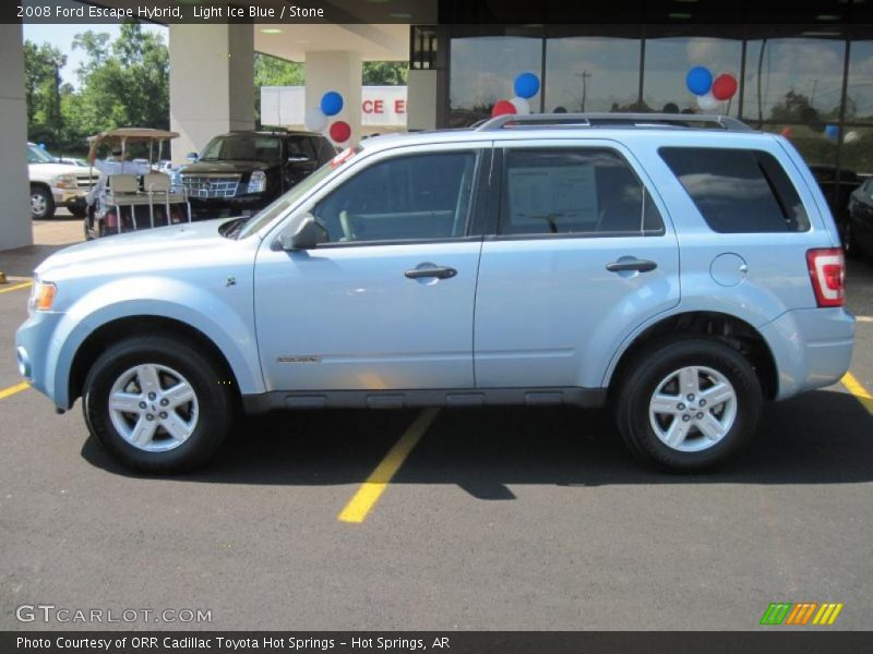 Light Ice Blue / Stone 2008 Ford Escape Hybrid