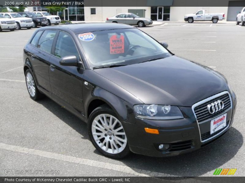 Lava Grey Pearl / Black 2006 Audi A3 2.0T