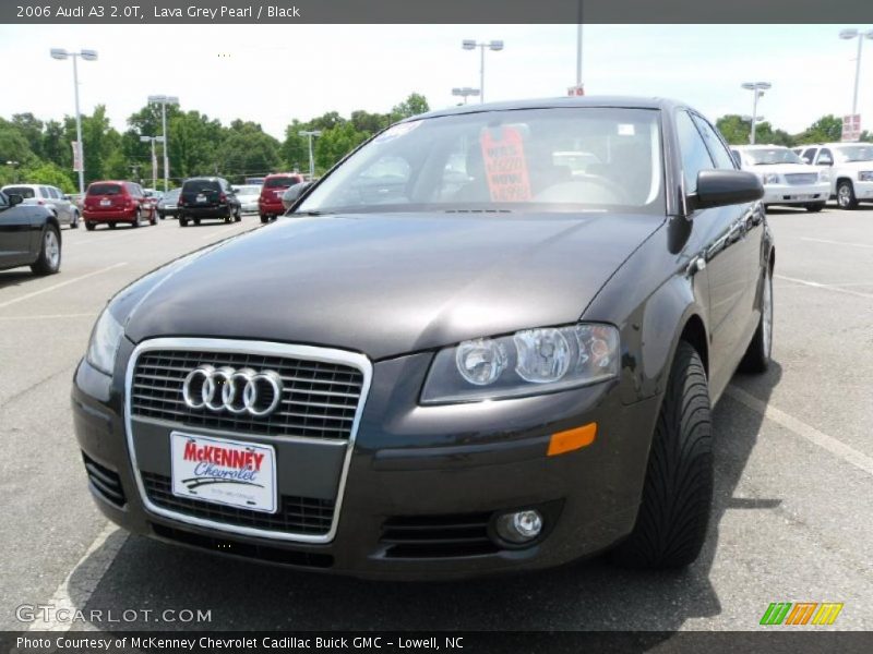 Lava Grey Pearl / Black 2006 Audi A3 2.0T