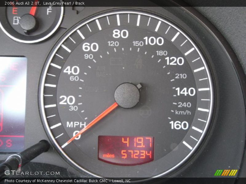 Lava Grey Pearl / Black 2006 Audi A3 2.0T