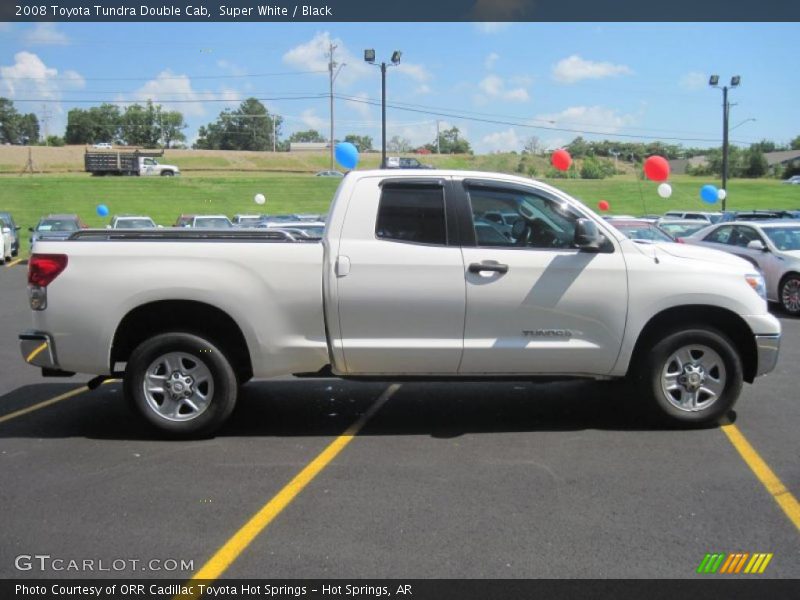 Super White / Black 2008 Toyota Tundra Double Cab