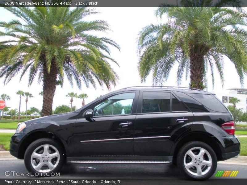 Black / Black 2008 Mercedes-Benz ML 350 4Matic