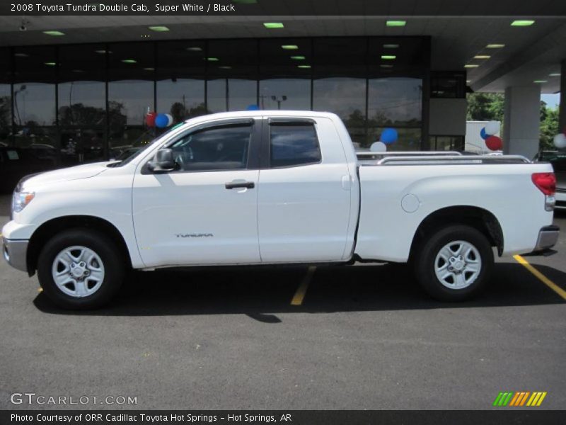 Super White / Black 2008 Toyota Tundra Double Cab