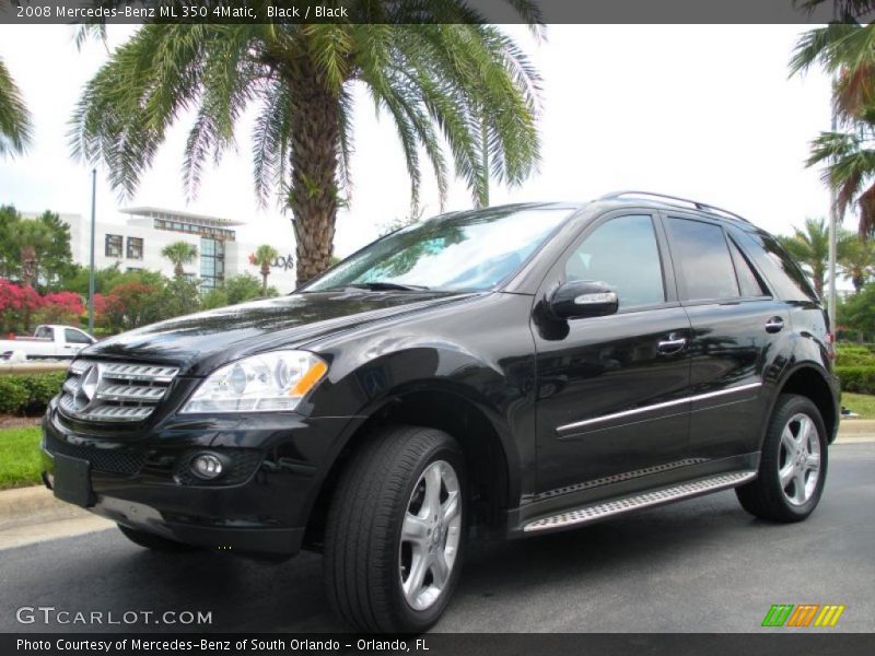 Black / Black 2008 Mercedes-Benz ML 350 4Matic