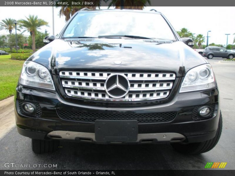 Black / Black 2008 Mercedes-Benz ML 350 4Matic