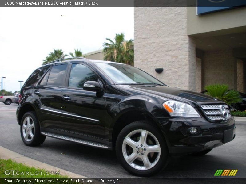 Black / Black 2008 Mercedes-Benz ML 350 4Matic