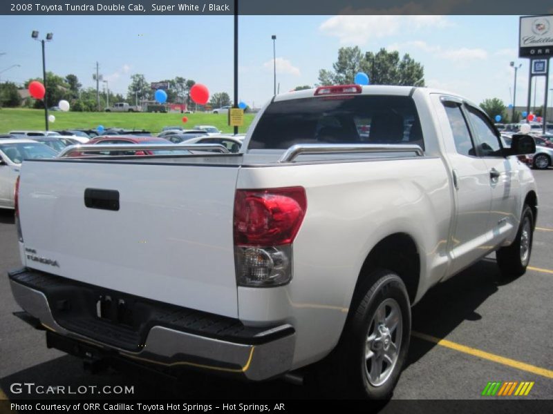 Super White / Black 2008 Toyota Tundra Double Cab
