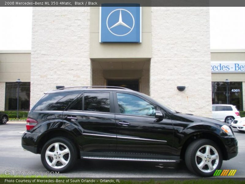 Black / Black 2008 Mercedes-Benz ML 350 4Matic