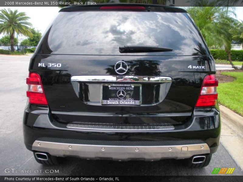 Black / Black 2008 Mercedes-Benz ML 350 4Matic
