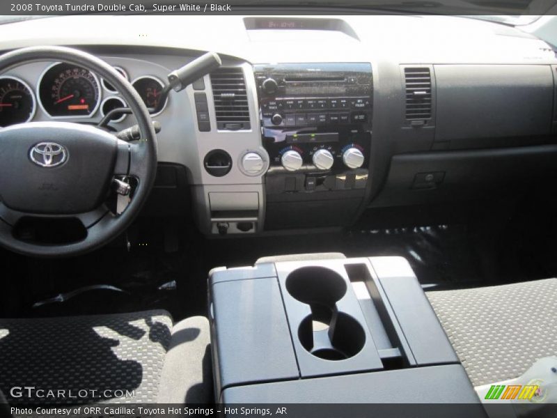 Super White / Black 2008 Toyota Tundra Double Cab