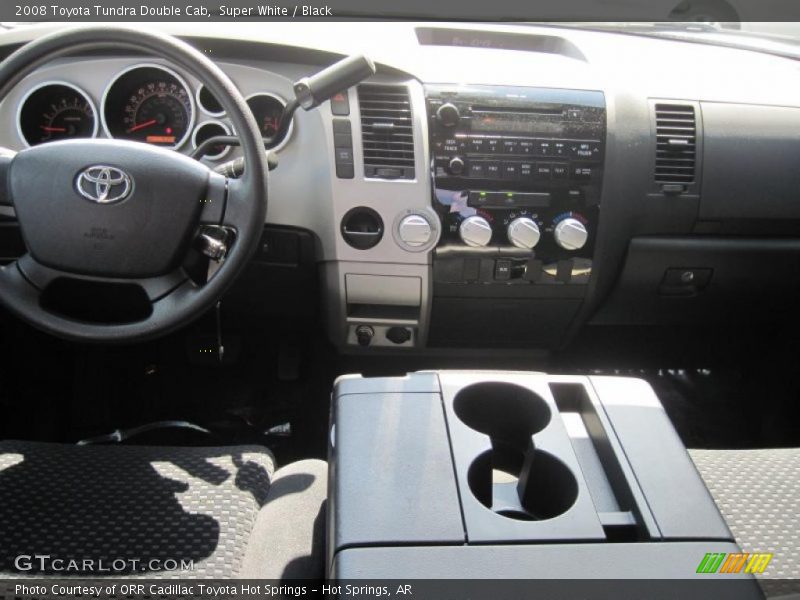 Super White / Black 2008 Toyota Tundra Double Cab