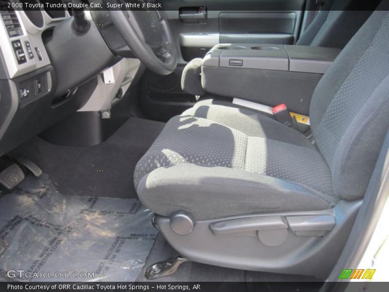 Super White / Black 2008 Toyota Tundra Double Cab