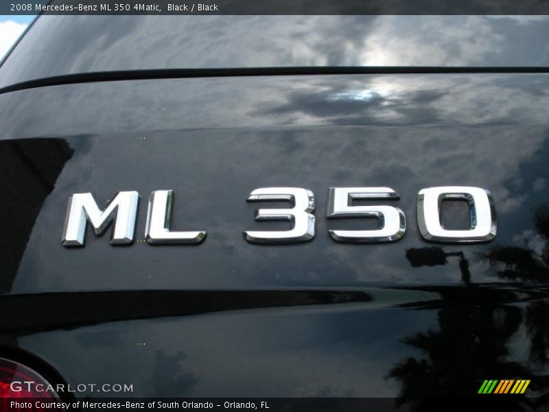 Black / Black 2008 Mercedes-Benz ML 350 4Matic