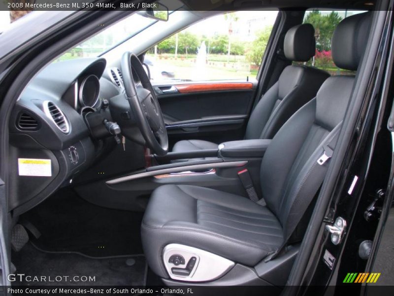 Black / Black 2008 Mercedes-Benz ML 350 4Matic