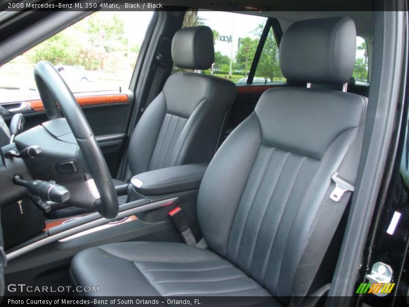 Black / Black 2008 Mercedes-Benz ML 350 4Matic