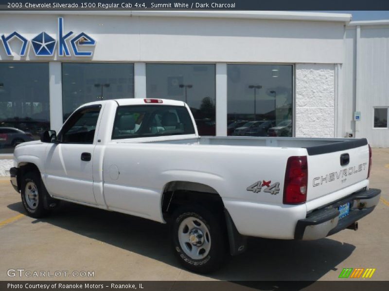 Summit White / Dark Charcoal 2003 Chevrolet Silverado 1500 Regular Cab 4x4