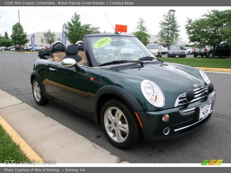 British Racing Green Metallic / Cordoba Beige 2005 Mini Cooper Convertible