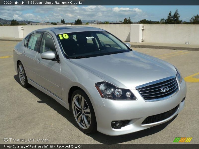 Liquid Platinum / Graphite 2010 Infiniti M 45 S Sedan