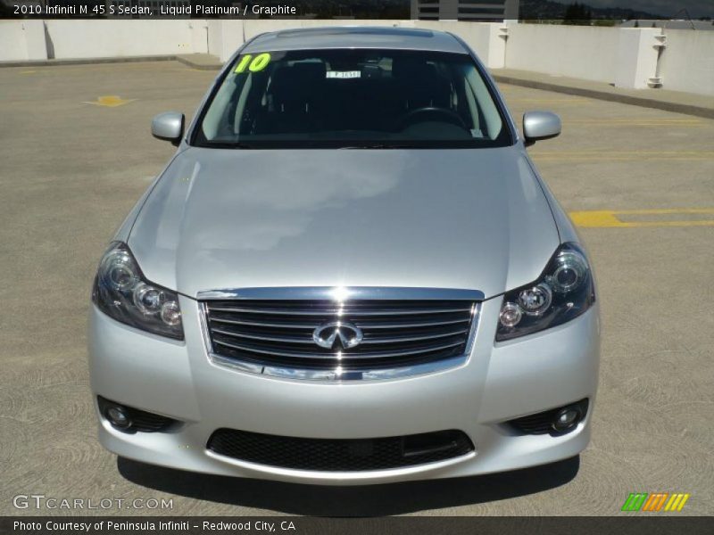Liquid Platinum / Graphite 2010 Infiniti M 45 S Sedan