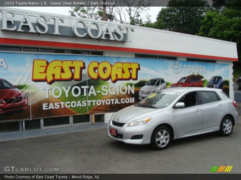 Classic Silver Metallic / Dark Charcoal 2010 Toyota Matrix 1.8