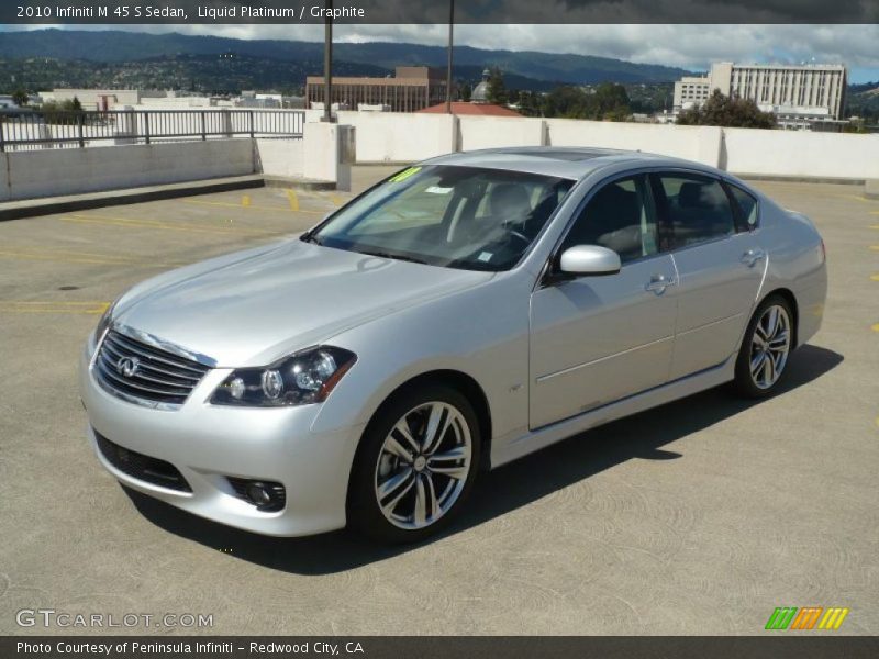 Liquid Platinum / Graphite 2010 Infiniti M 45 S Sedan