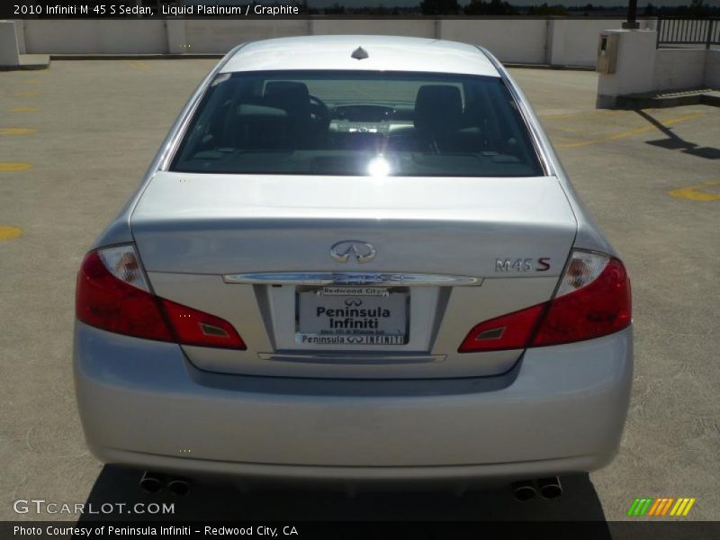 Liquid Platinum / Graphite 2010 Infiniti M 45 S Sedan