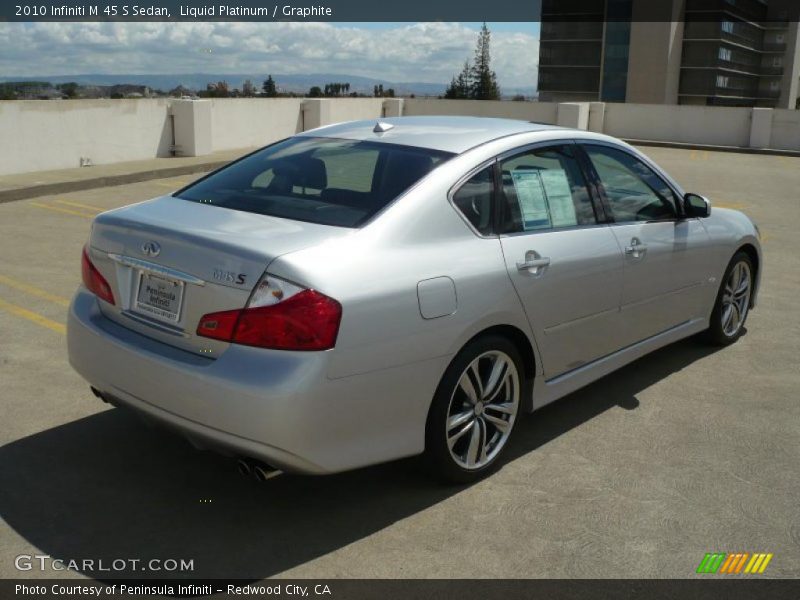 Liquid Platinum / Graphite 2010 Infiniti M 45 S Sedan