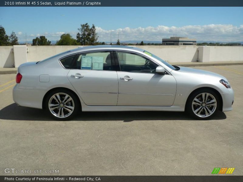 Liquid Platinum / Graphite 2010 Infiniti M 45 S Sedan