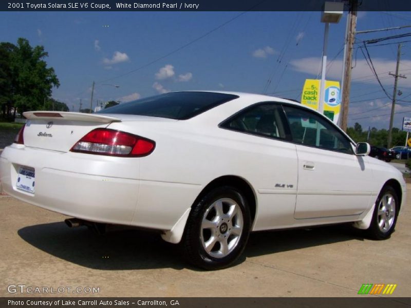 White Diamond Pearl / Ivory 2001 Toyota Solara SLE V6 Coupe