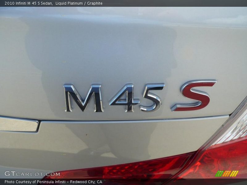 Liquid Platinum / Graphite 2010 Infiniti M 45 S Sedan