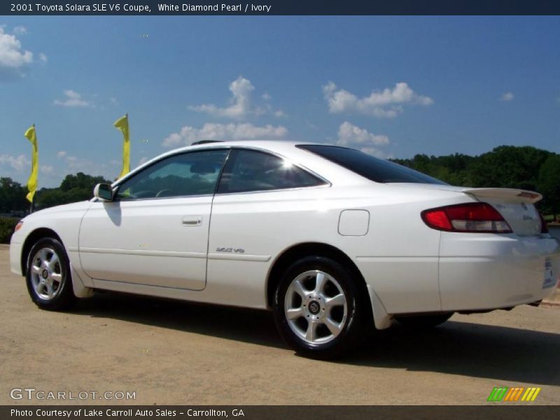 White Diamond Pearl / Ivory 2001 Toyota Solara SLE V6 Coupe