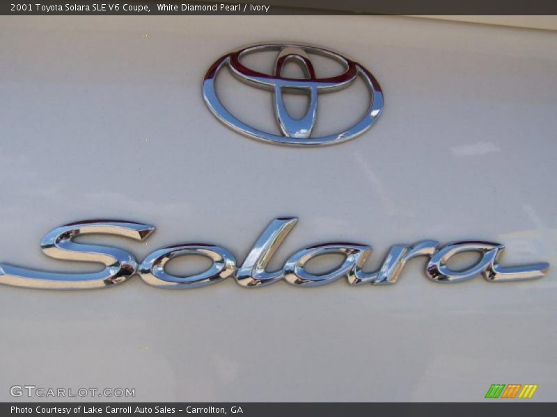 White Diamond Pearl / Ivory 2001 Toyota Solara SLE V6 Coupe