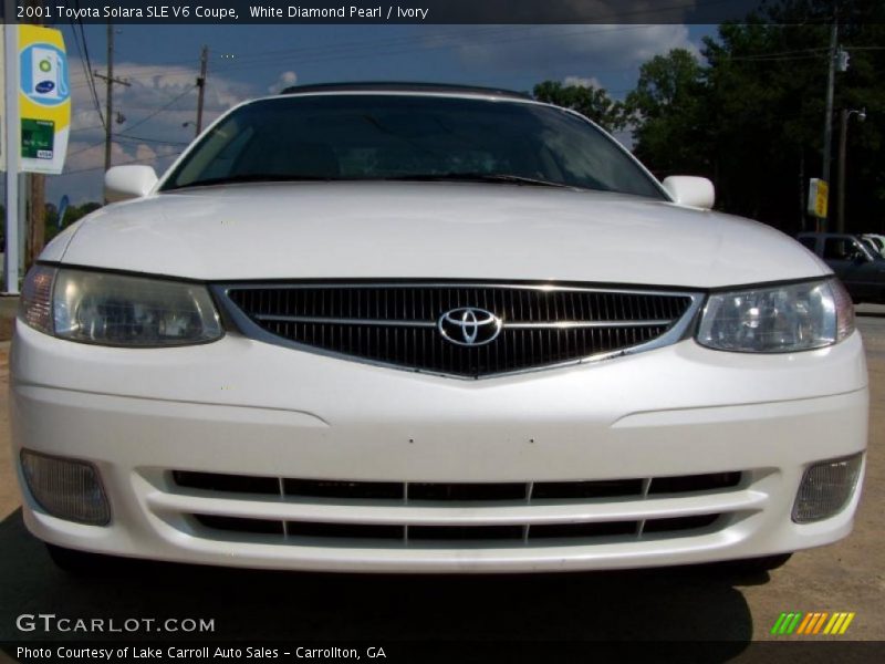 White Diamond Pearl / Ivory 2001 Toyota Solara SLE V6 Coupe