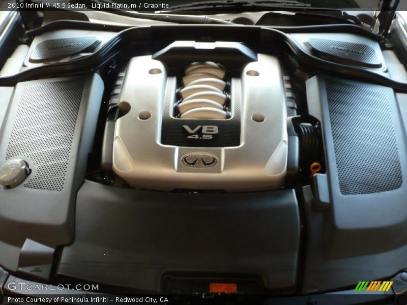 Liquid Platinum / Graphite 2010 Infiniti M 45 S Sedan