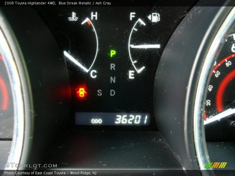 Blue Streak Metallic / Ash Gray 2008 Toyota Highlander 4WD