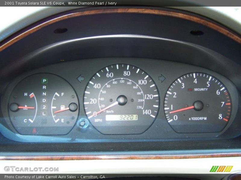 White Diamond Pearl / Ivory 2001 Toyota Solara SLE V6 Coupe