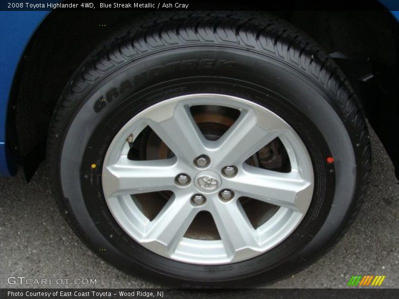 Blue Streak Metallic / Ash Gray 2008 Toyota Highlander 4WD