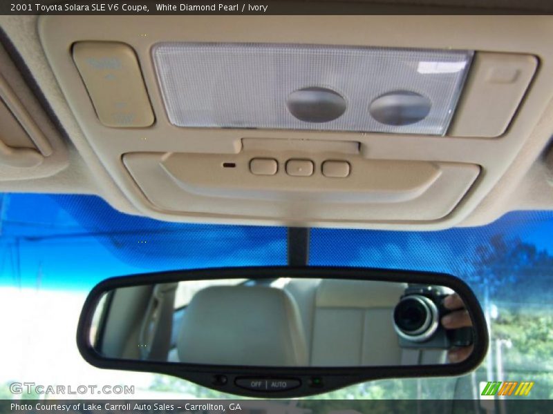 White Diamond Pearl / Ivory 2001 Toyota Solara SLE V6 Coupe