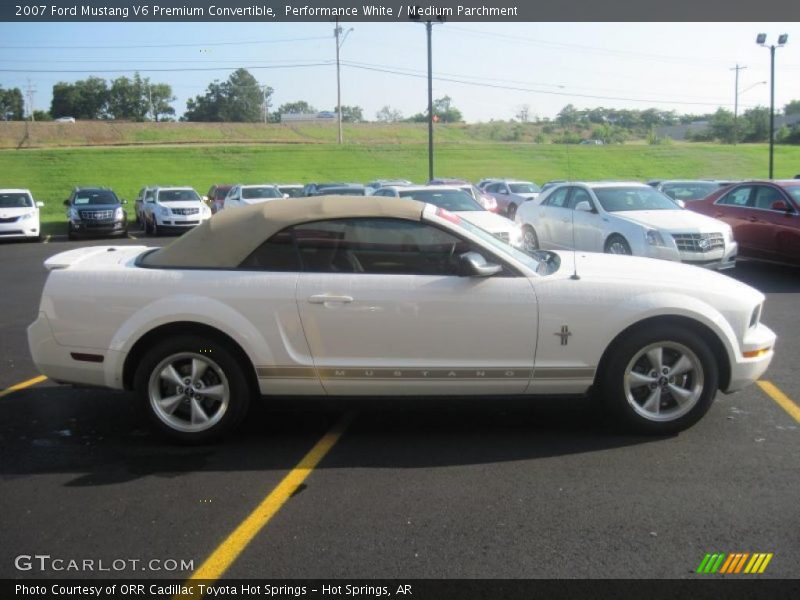 Performance White / Medium Parchment 2007 Ford Mustang V6 Premium Convertible