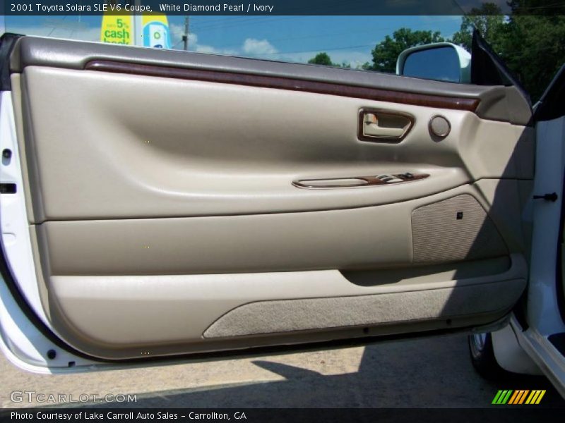 White Diamond Pearl / Ivory 2001 Toyota Solara SLE V6 Coupe