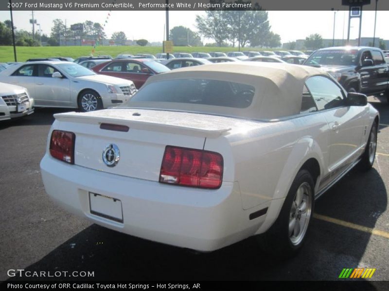 Performance White / Medium Parchment 2007 Ford Mustang V6 Premium Convertible