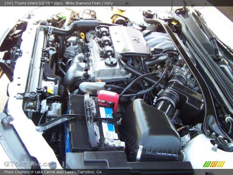 White Diamond Pearl / Ivory 2001 Toyota Solara SLE V6 Coupe