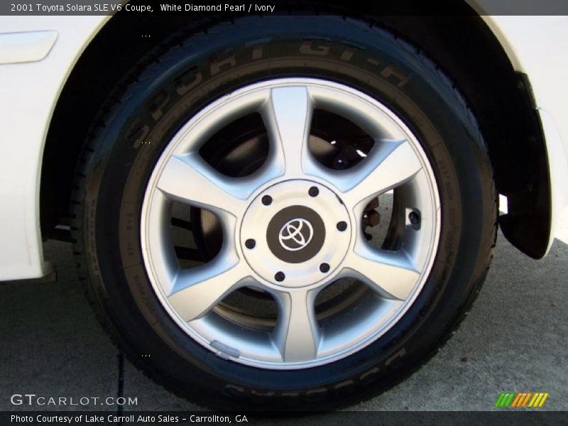 White Diamond Pearl / Ivory 2001 Toyota Solara SLE V6 Coupe
