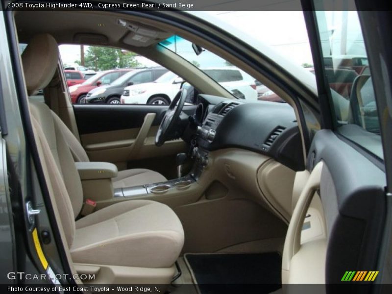 Cypress Green Pearl / Sand Beige 2008 Toyota Highlander 4WD